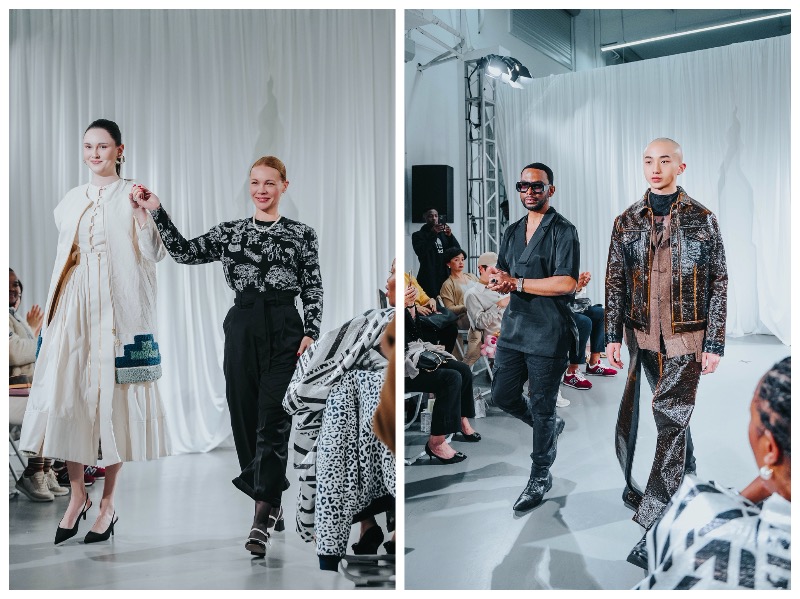 设计师与模特一同登场   活力非洲供图